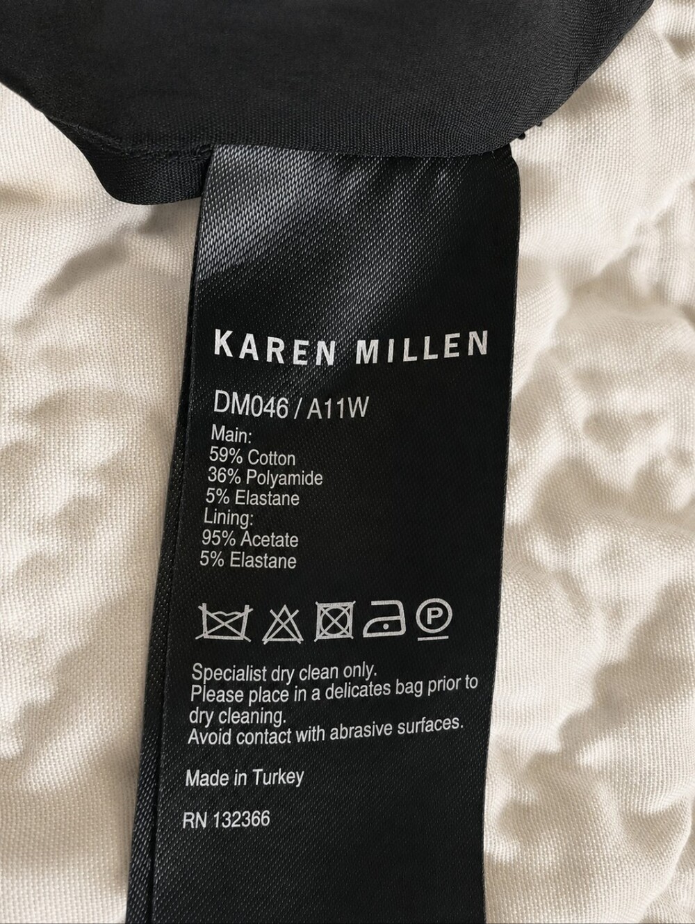 Karen Millen Black Asymmetric Zip Fitted Mini Dress US 6 - Picture 10 of 10